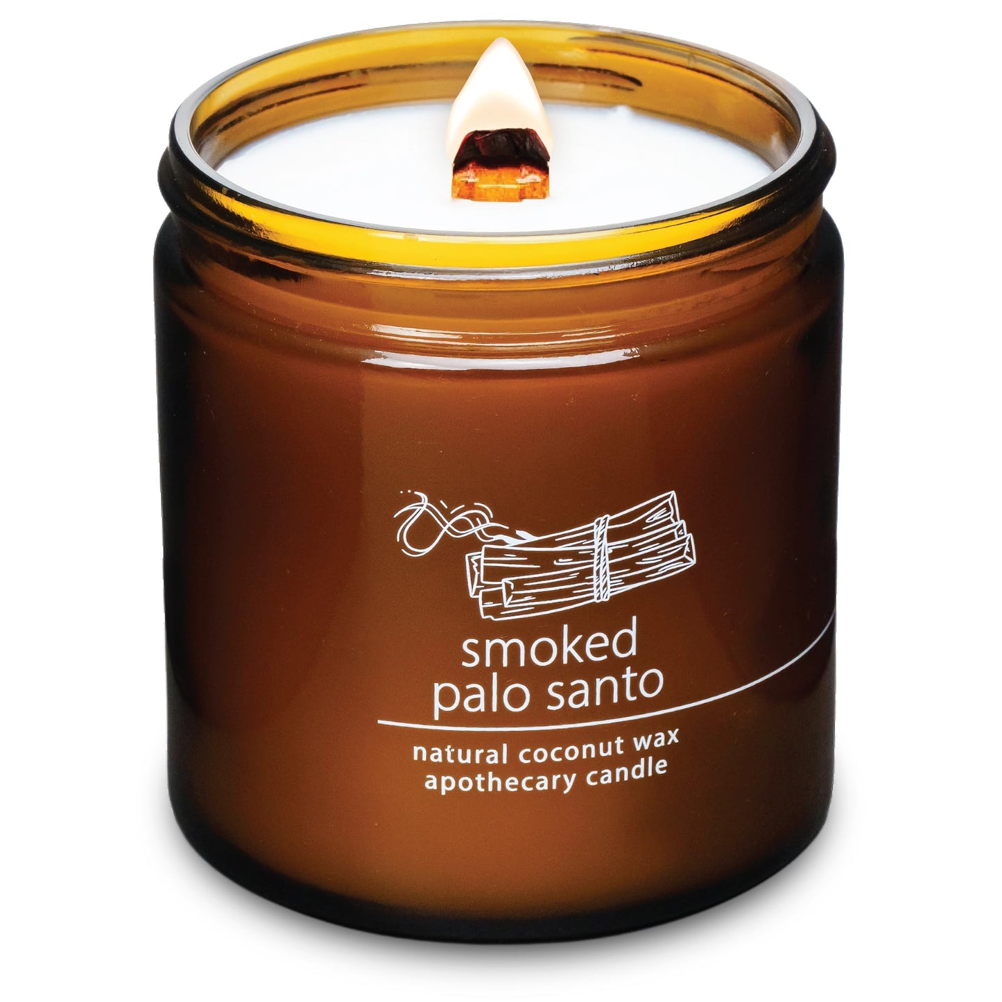 Non-Toxic Coconut Wax Candle: Signature Crackling Wood Wick, Phthalate-Free, 60-Hour Clean Burn