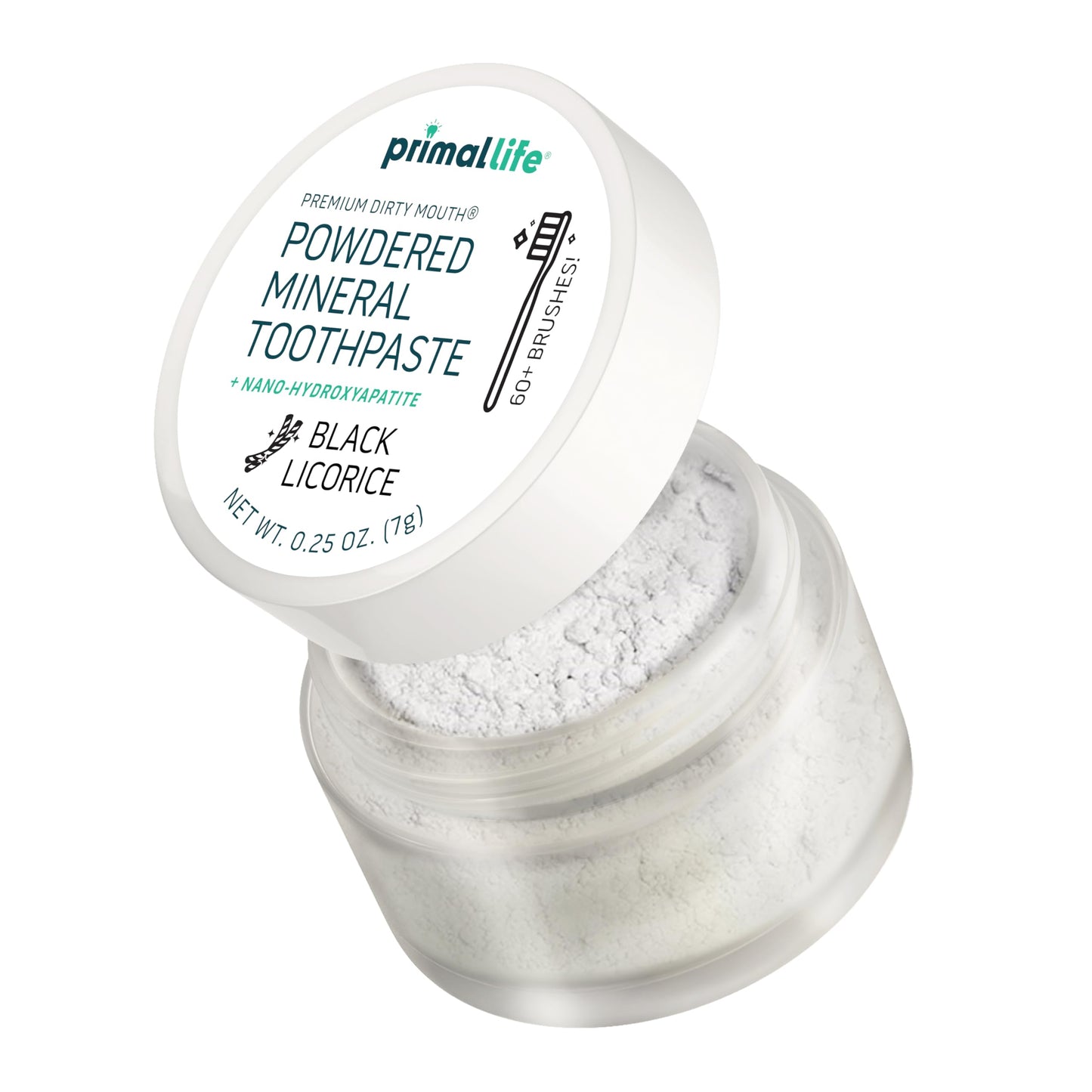 Primal Life Organics Dirty Mouth Toothpowder: Sweet Bubblegum 0.25 oz