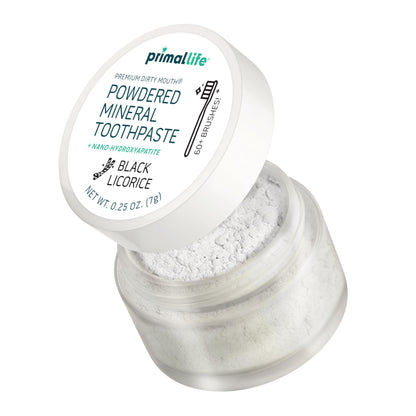Primal Life Organics Dirty Mouth Toothpowder: Sweet Bubblegum 0.25 oz