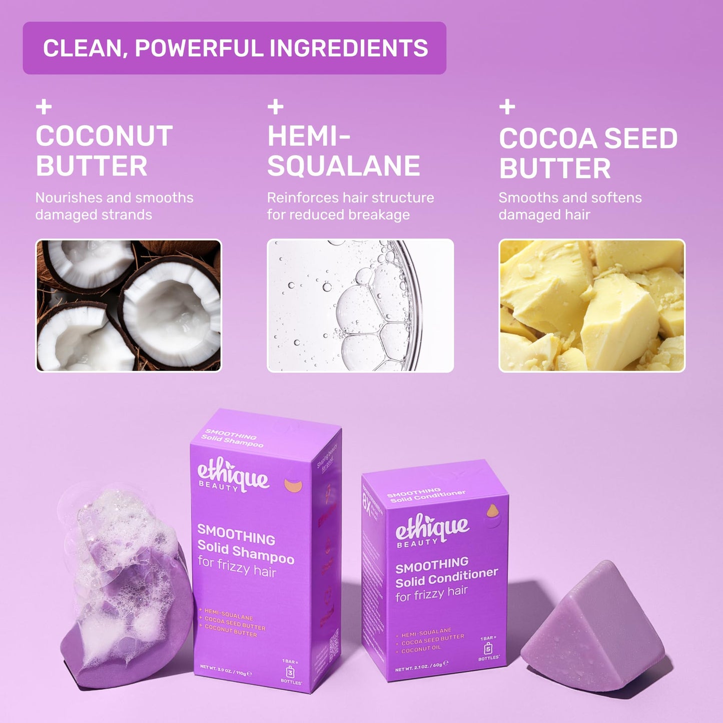 Ethique "Professor Curl" Shea Butter Shampoo Bar: Plastic-Free