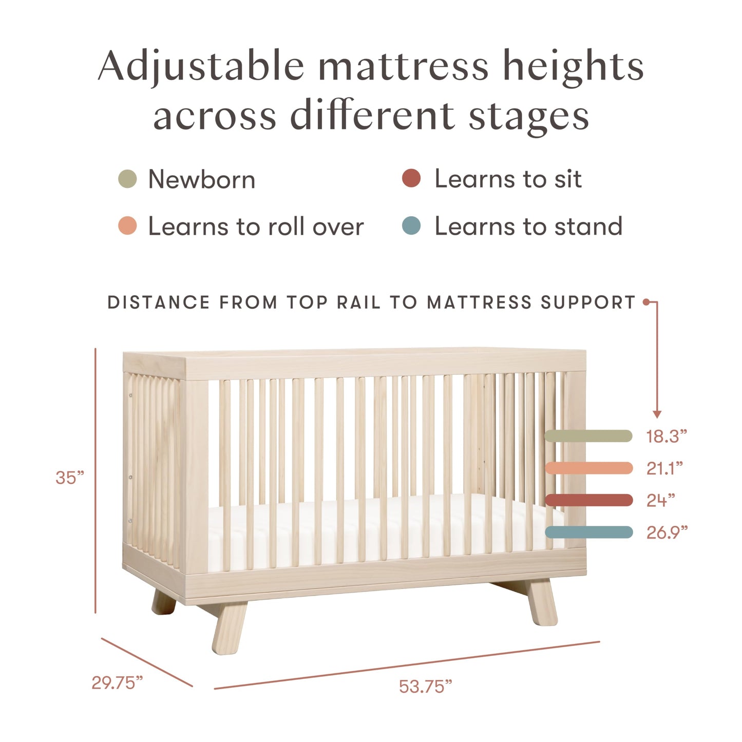 Babyletto Hudson 3-in-1 Crib: GREENGUARD Gold Purity