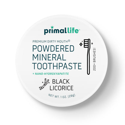 Primal Life Organics Dirty Mouth Toothpowder: Sweet Bubblegum 0.25 oz
