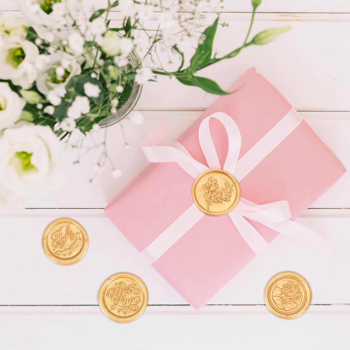 Sealing Wax Beads Kit: 150 Pcs with Permanent Metal Spoon & Reusable Glass Storage Bottles for Zero-Waste Wedding Invitations and Gift Wrap