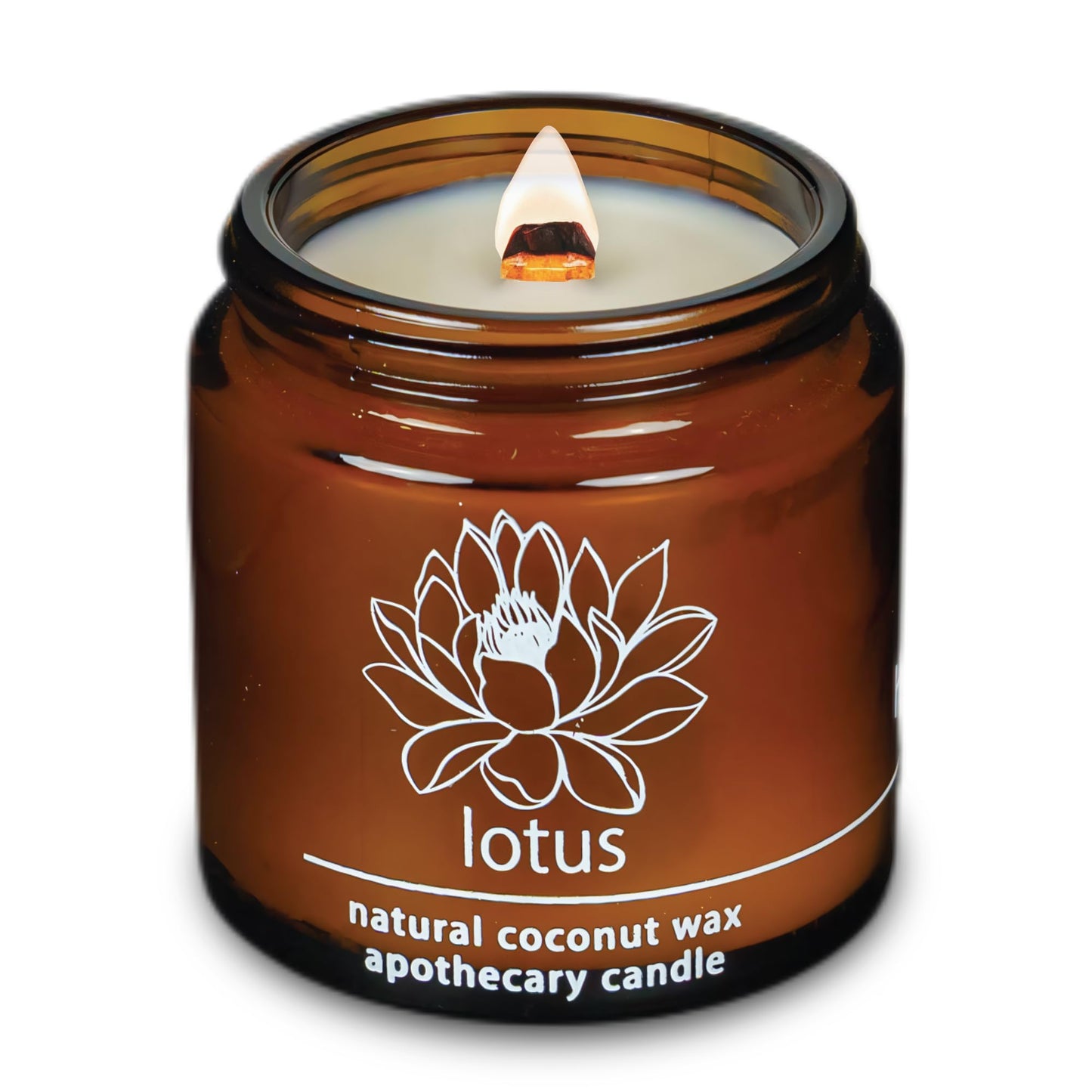 Non-Toxic Coconut Wax Candle: Signature Crackling Wood Wick, Phthalate-Free, 60-Hour Clean Burn