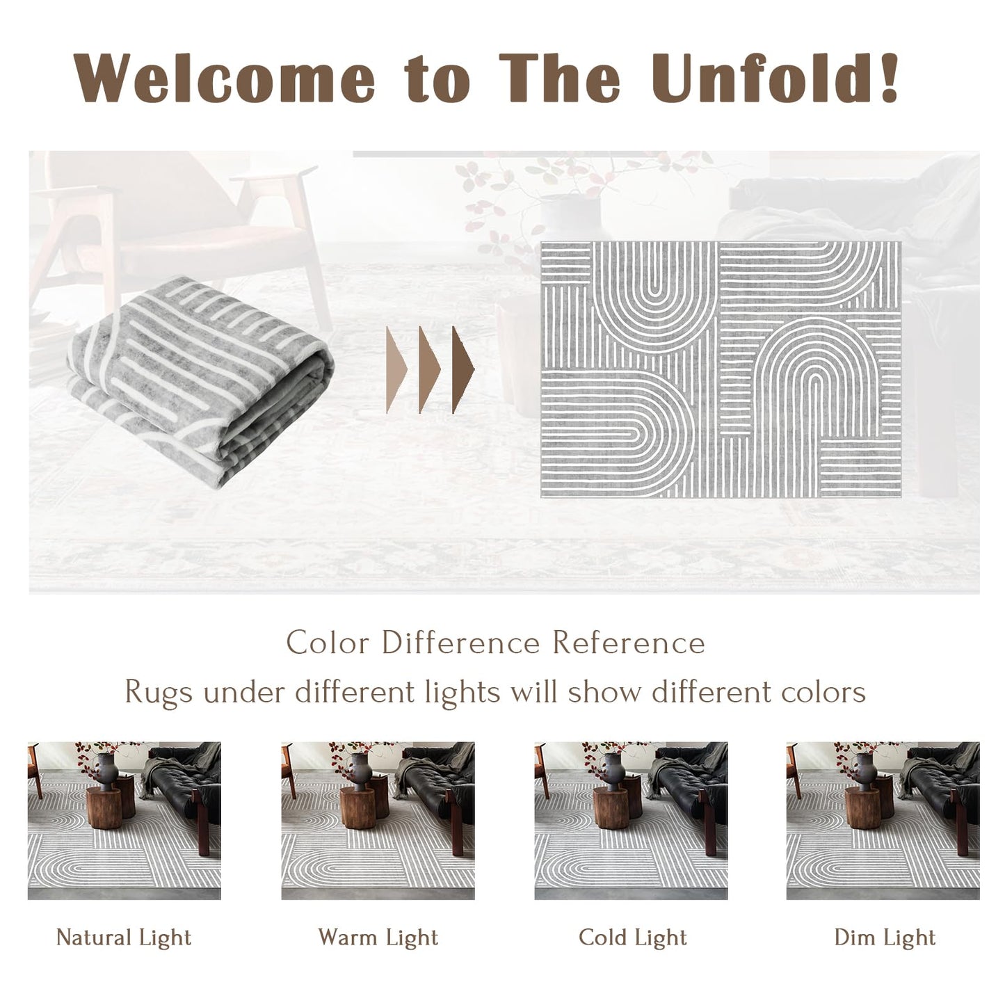 LUXRUG 6x9 OEKO-TEX Certified Modern Abstract Washable Rug