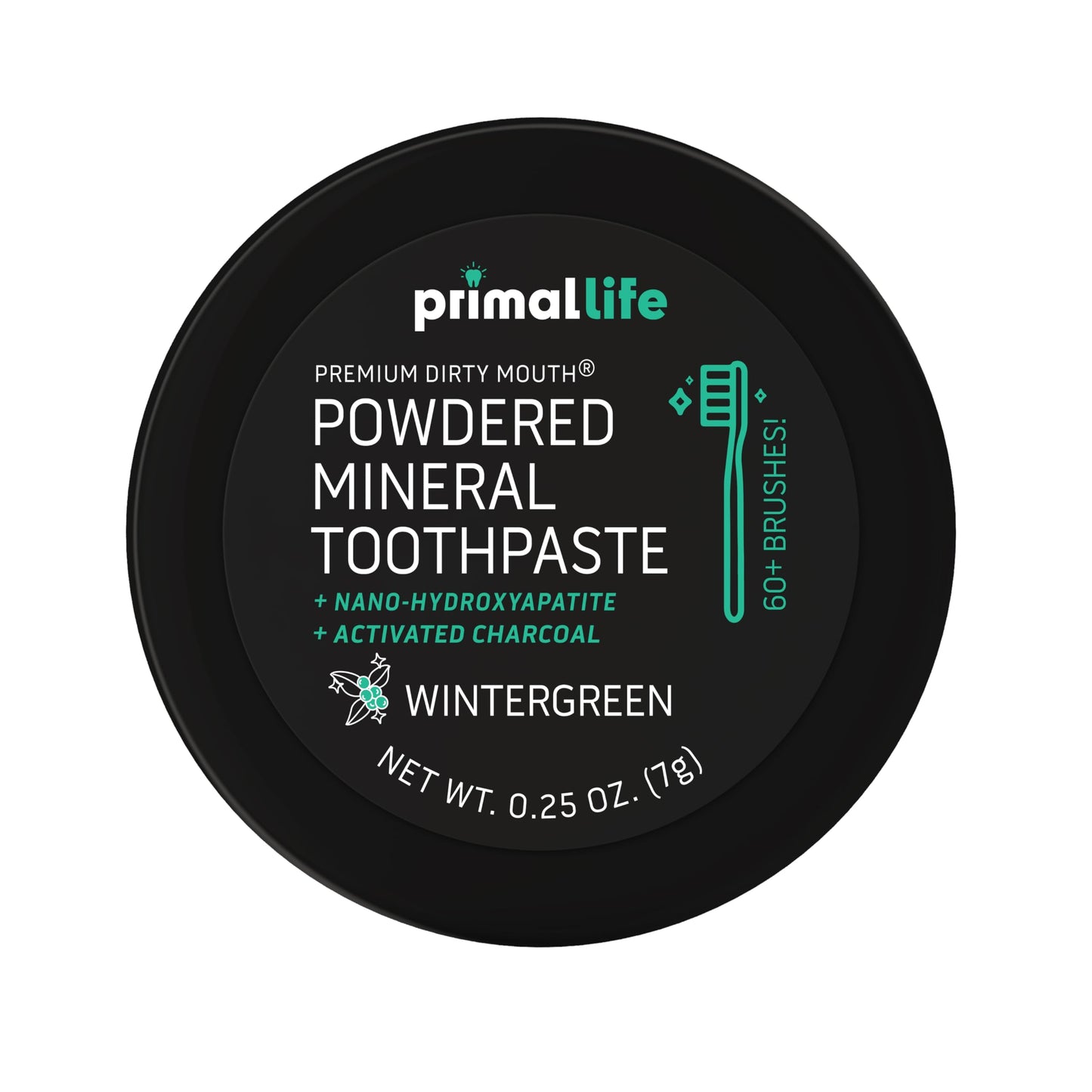 Primal Life Organics Dirty Mouth Toothpowder: Sweet Bubblegum 0.25 oz