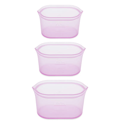 Zip Top 100% Silicone Reusable Food Storage Set (8‑Piece, Teal) | TRUE Shift Zero‑Plastic Meal Prep Set