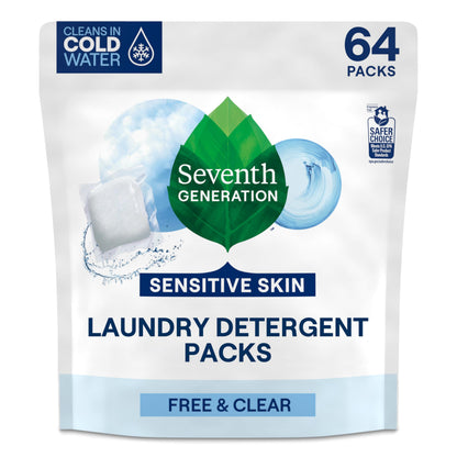 Seventh Generation Free & Clear Sensitive Skin Laundry Detergent Packs