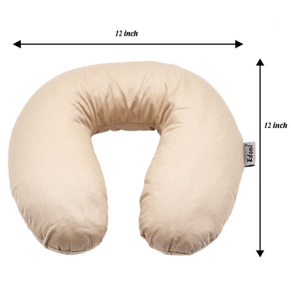 Edomi U-Shaped Adjustable Buckwheat Hull Neck & Shoulder Pillow