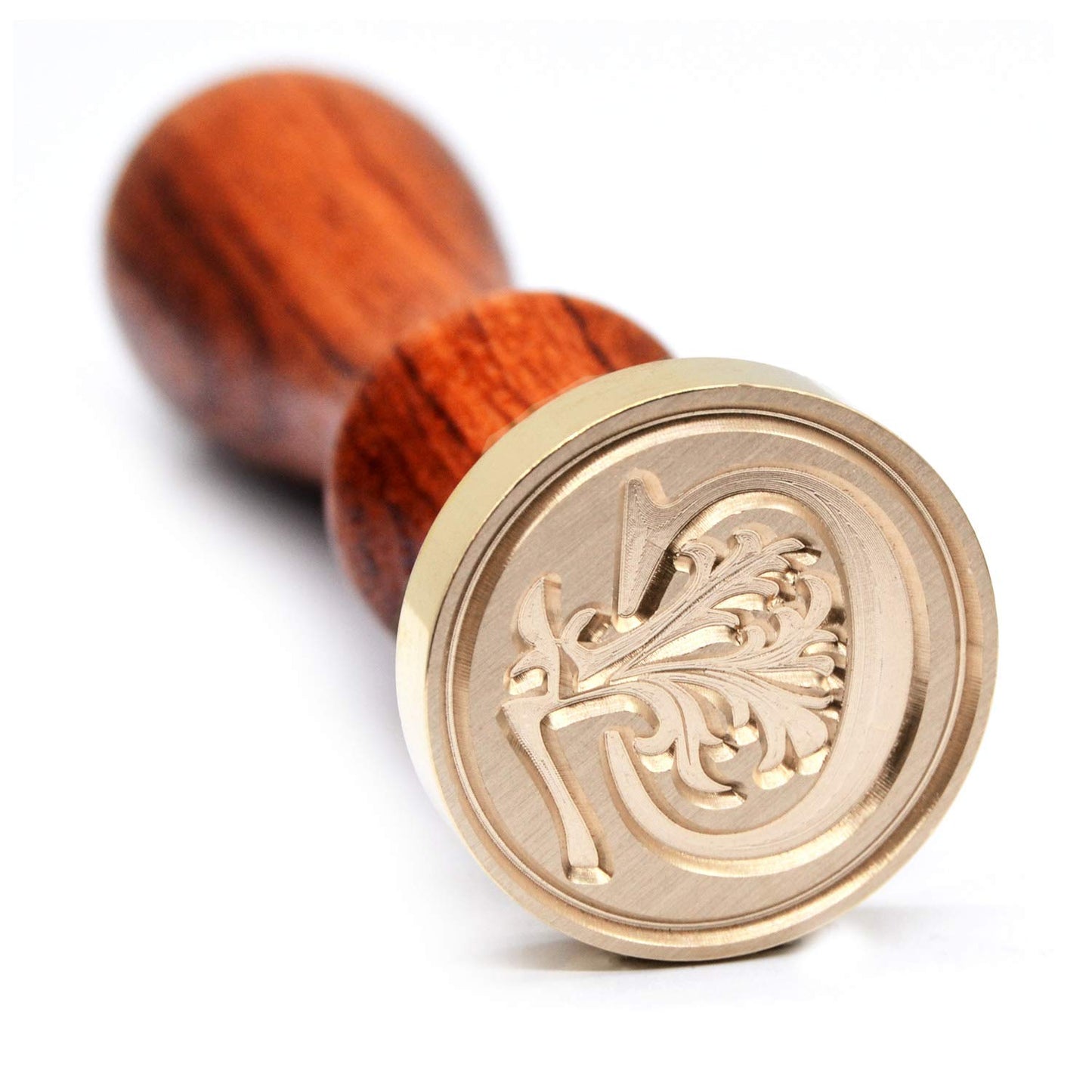 Traditional Wax Seal Stamp: Brass Head & Wooden Handle for Elegant, Zero-Waste Correspondence