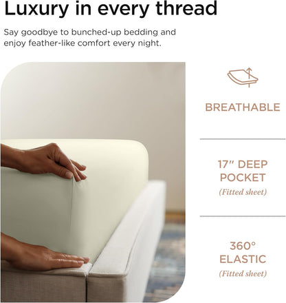 Threadmill Luxury 100% Supima Cotton Sheets: 1200 TC Queen Set