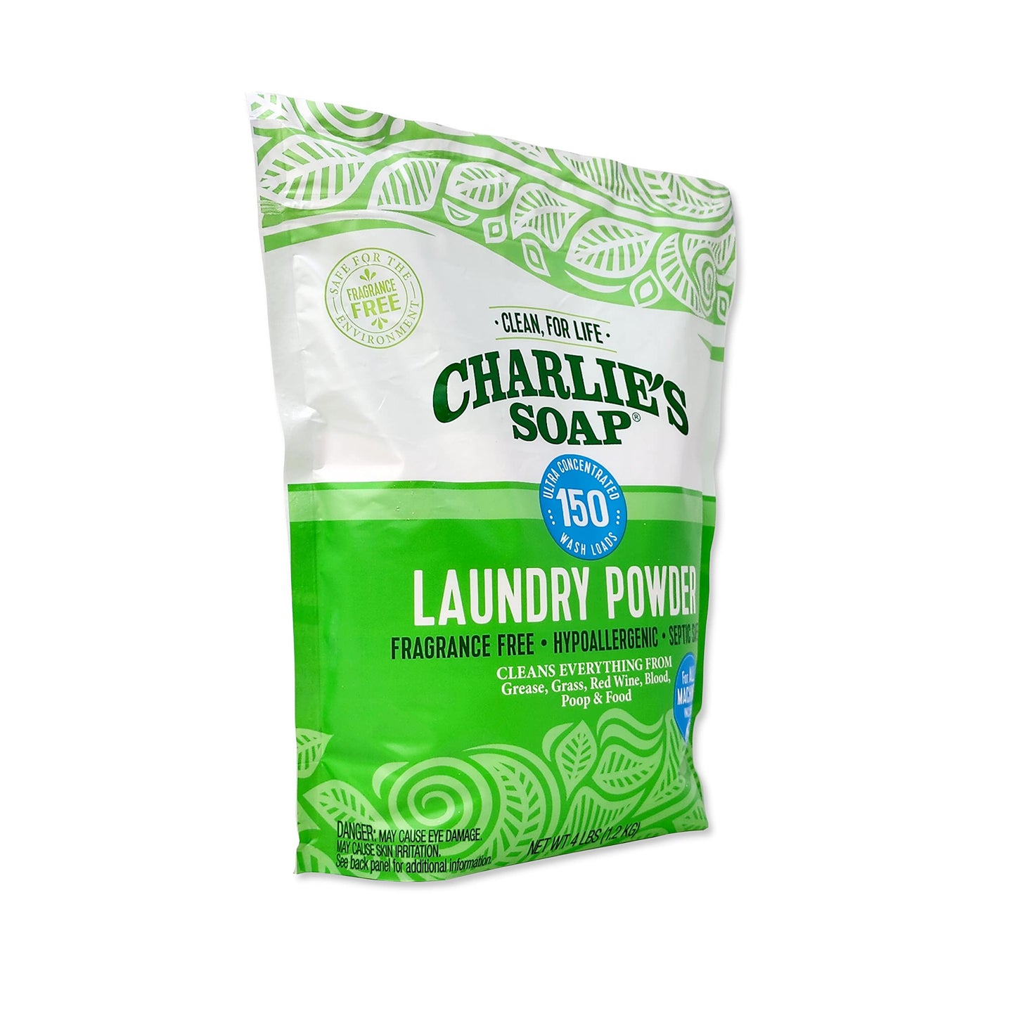 Charlie’s Soap Fragrance-Free Hypoallergenic Deep Cleaning Laundry Powder