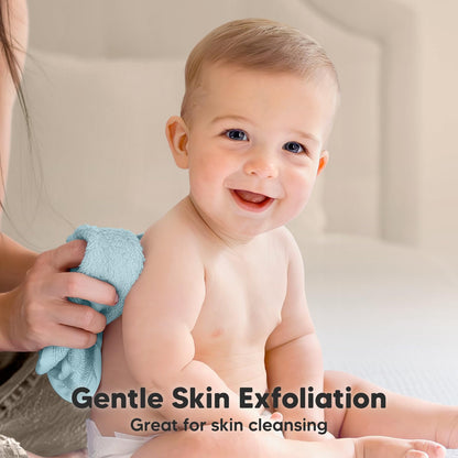 KeaBabies Bamboo Washcloths: 500GSM Ultra-Soft 6-Pack