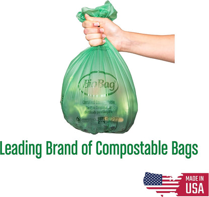 BioBag 2.6 Gallon Compostable Food Scrap Bags: BPI Certified