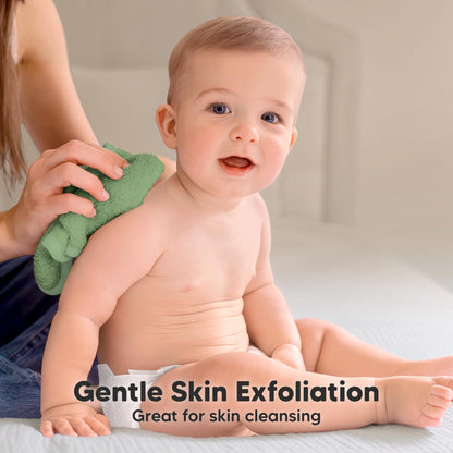 KeaBabies Bamboo Washcloths: 500GSM Ultra-Soft 6-Pack