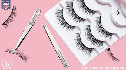 Bianco Instruments USA Stainless Tweezer Bundle: Slant & Micro Slant