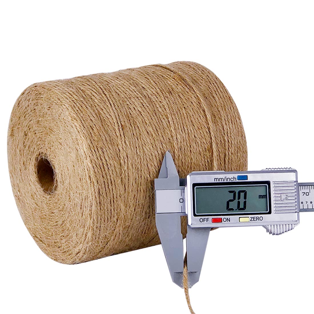 100% Natural Jute Twine: 1100 Feet of Biodegradable Cord for Zero-Waste Crafting and Gardening