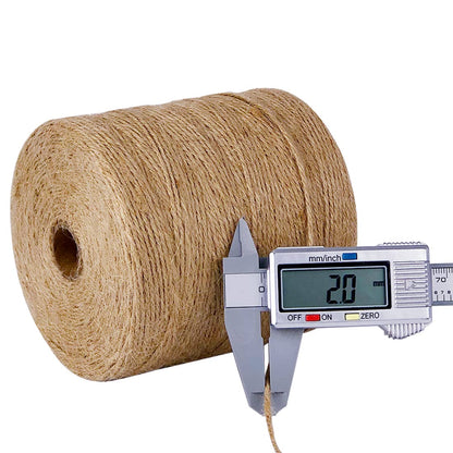 100% Natural Jute Twine: 1100 Feet of Biodegradable Cord for Zero-Waste Crafting and Gardening