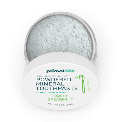 Primal Life Organics Dirty Mouth Toothpowder: Sweet Bubblegum 0.25 oz