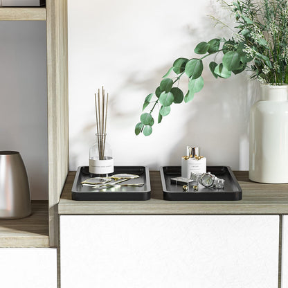 Sustainable Bamboo Bathroom Vanity Tray: Sleek Countertop Organizer