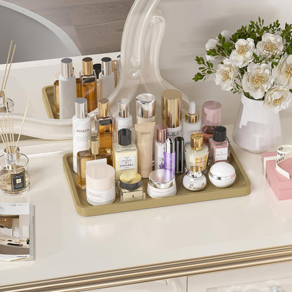 Sustainable Bamboo Bathroom Vanity Tray: Sleek Countertop Organizer