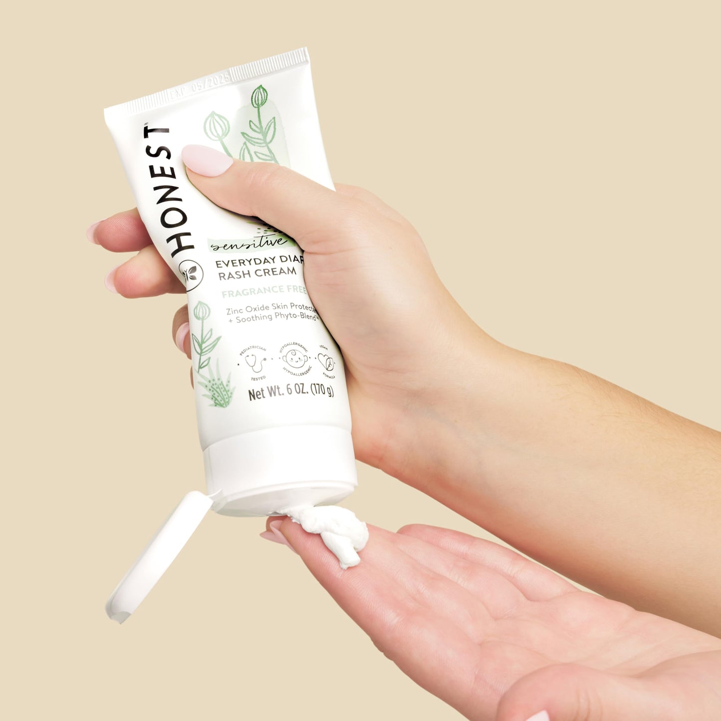 The Honest Company Diaper Rash Cream: Moisturizing Zinc Oxide Ointment