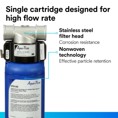 3M Aqua-Pure AP904: Heavy-Duty 304 Stainless Steel Filter to Eliminate Chlorine & Scale
