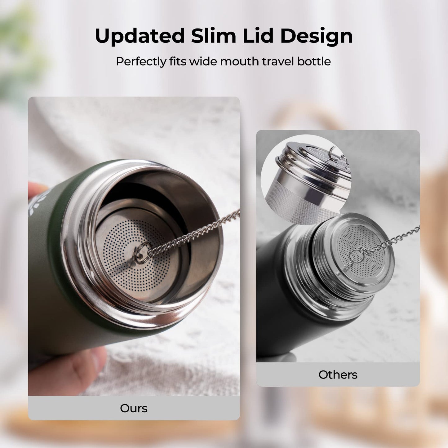 Reinmoson Extra Fine Mesh Stainless Steel Tea Strainer