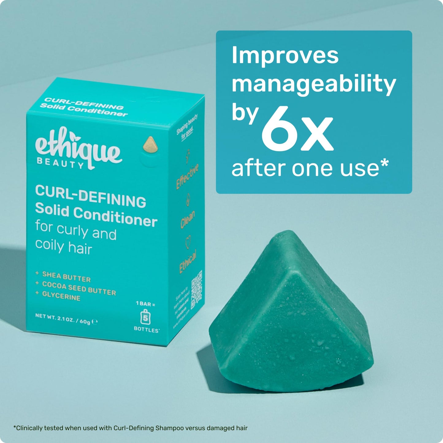 Ethique "Curliosity" Shea Butter Conditioner Bar: Plastic-Free