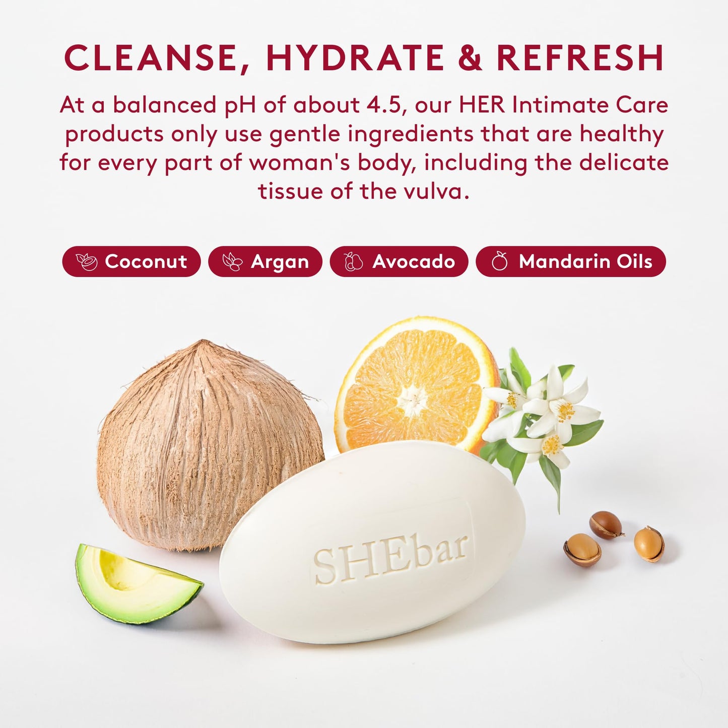 Joylux SHEbar: pH-Balanced Feminine Cleansing & Yoni Bar