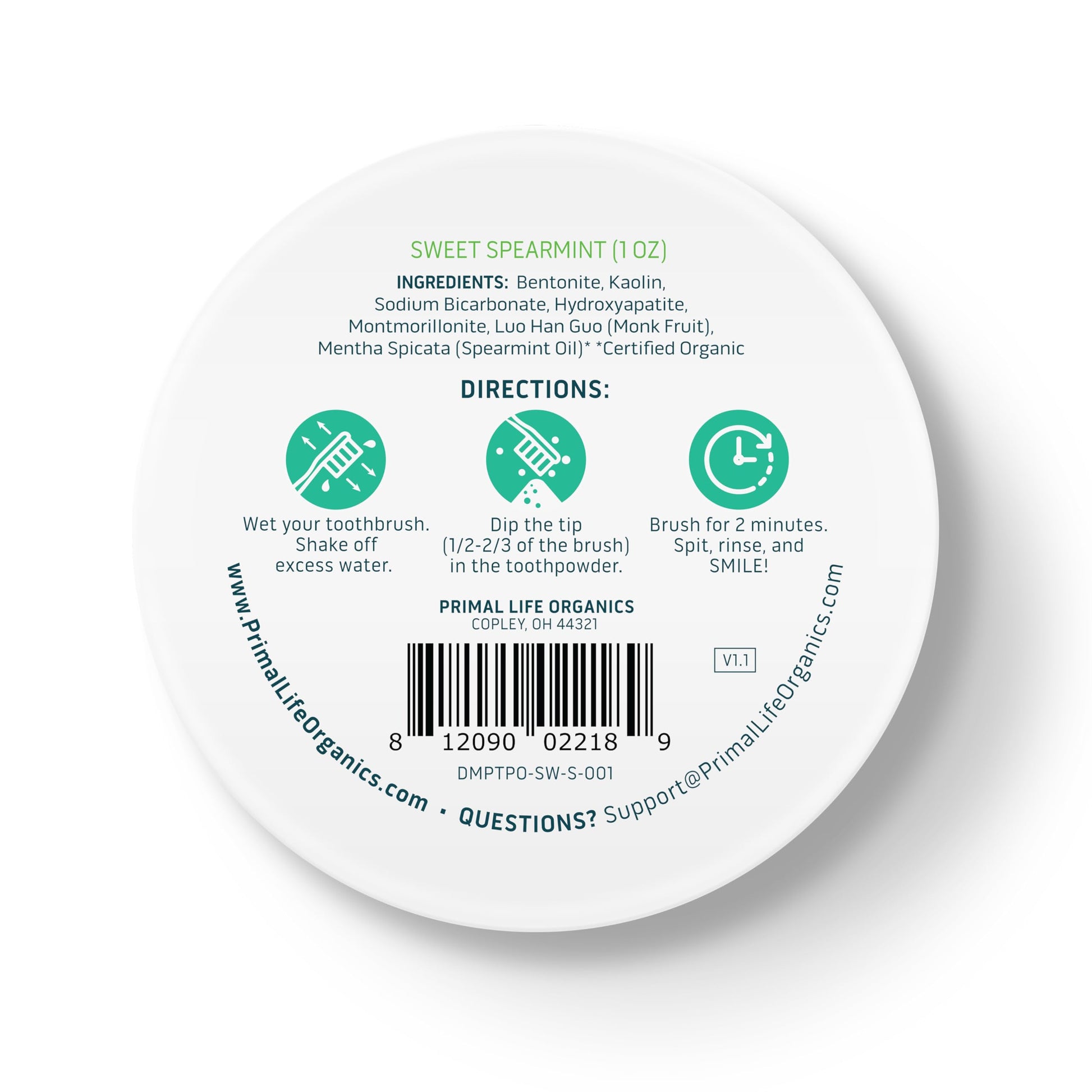 Primal Life Organics: Powdered Mineral Toothpaste, Fluoride - Free, Perfect For All Ages - The Tribalist