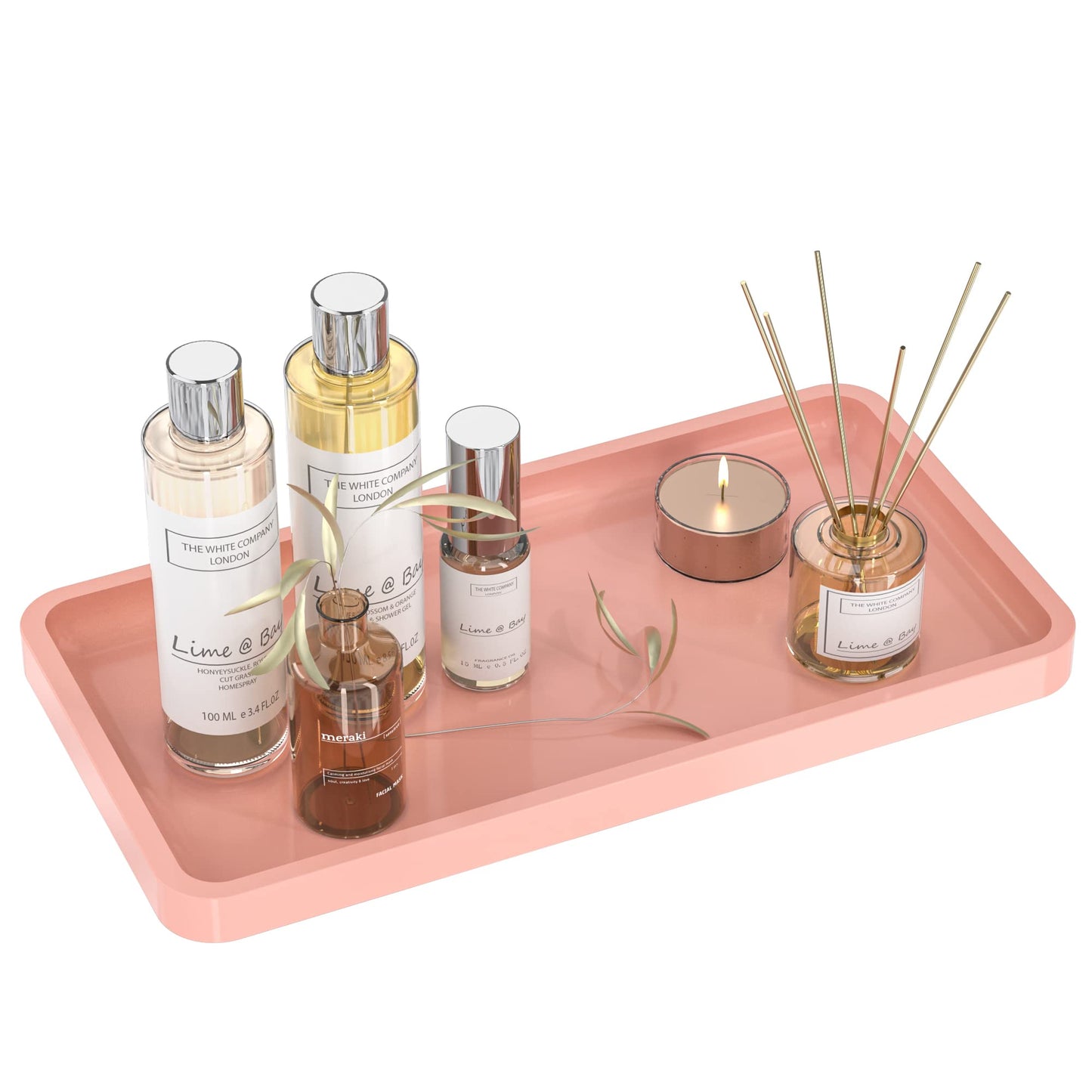 Sustainable Bamboo Bathroom Vanity Tray: Sleek Countertop Organizer