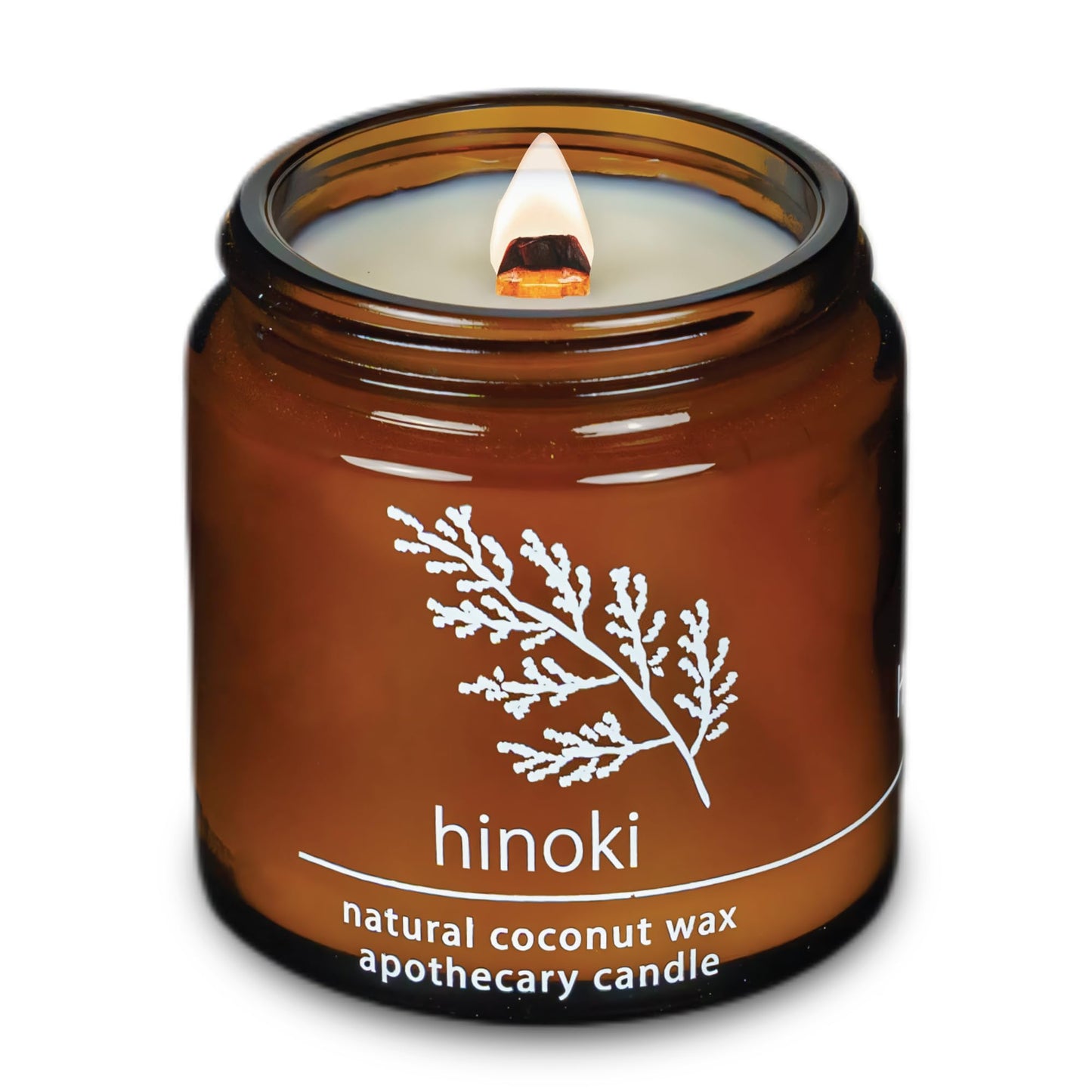 Non-Toxic Coconut Wax Candle: Signature Crackling Wood Wick, Phthalate-Free, 60-Hour Clean Burn