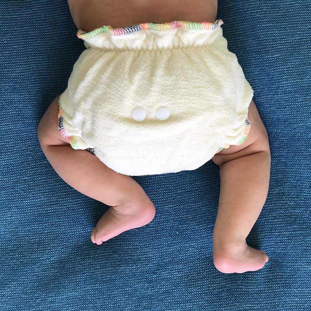 EcoAble Overnight Hemp Fitted Cloth Diapers: Adjustable Organic Purity