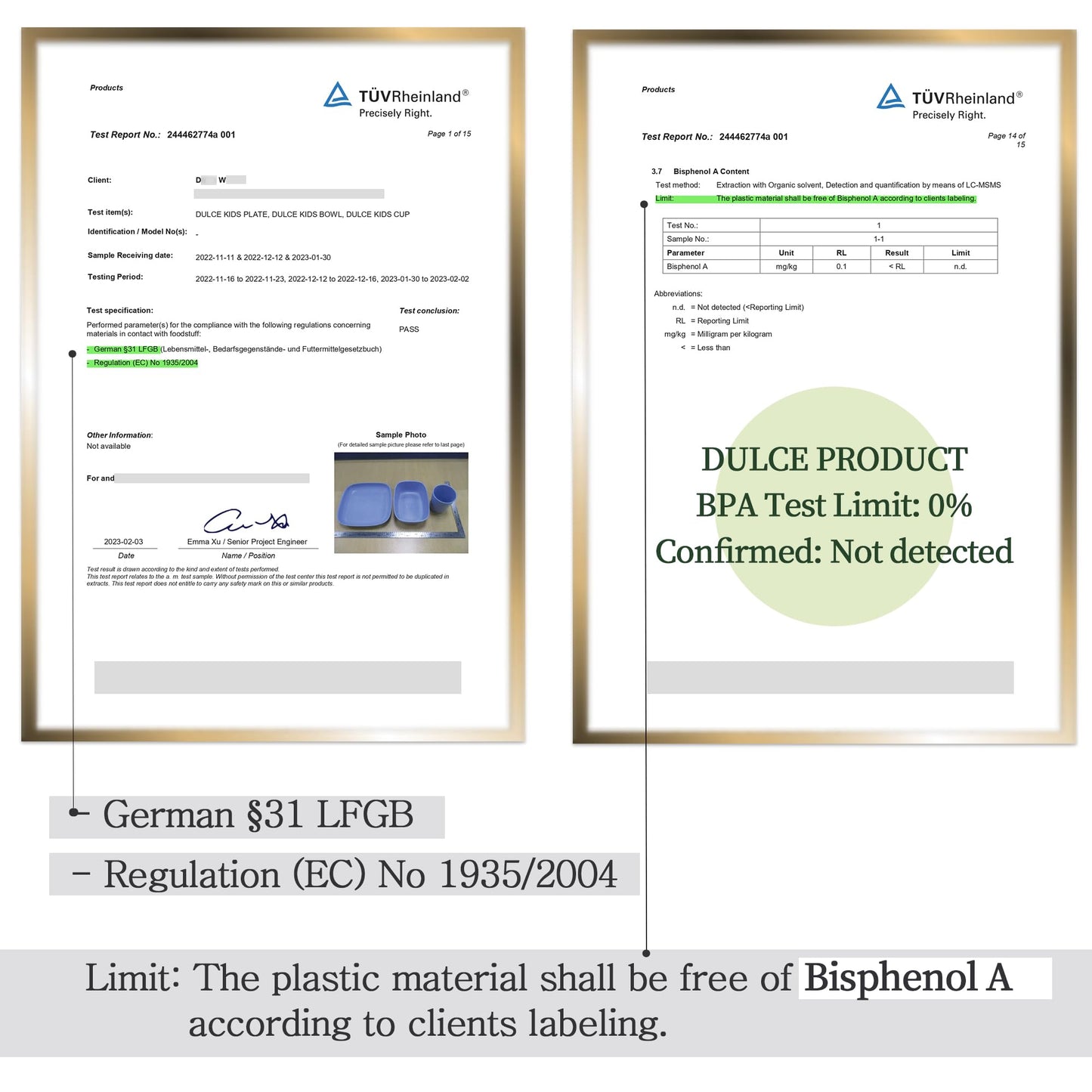 Dulce Worlds 100% Sugarcane Unbreakable Kids Cups (5-Pack)