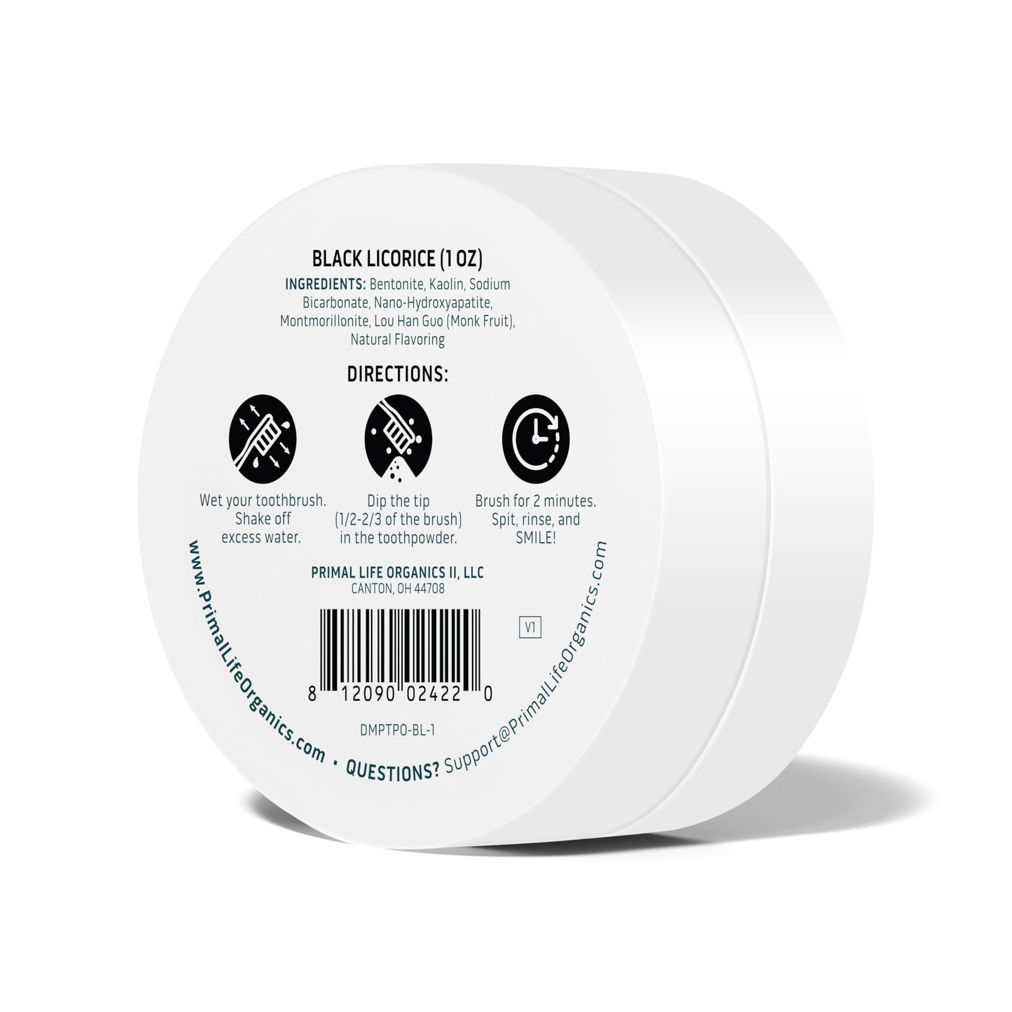 Primal Life Organics Dirty Mouth Toothpowder: Sweet Bubblegum 0.25 oz