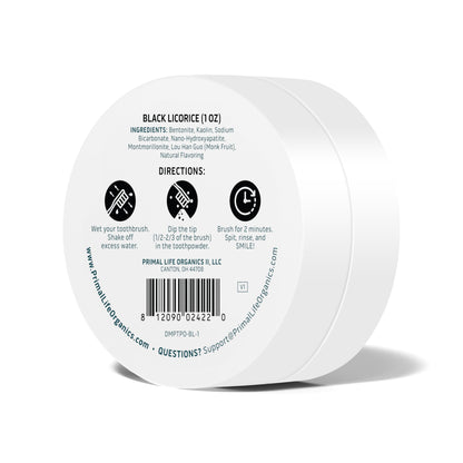 Primal Life Organics Dirty Mouth Toothpowder: Sweet Bubblegum 0.25 oz