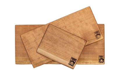 Vermont Single Live Edge Cherry Board: One-Solid-Piece & Glue-Free.