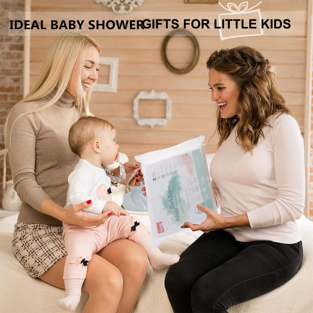 Fasoar Cotton Prefold Cloth Diapers: 100% Unbleached Purity