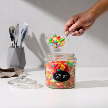 KooK 1/2 Gallon Glass Storage Containers with Airtight Lids (Set of 2)