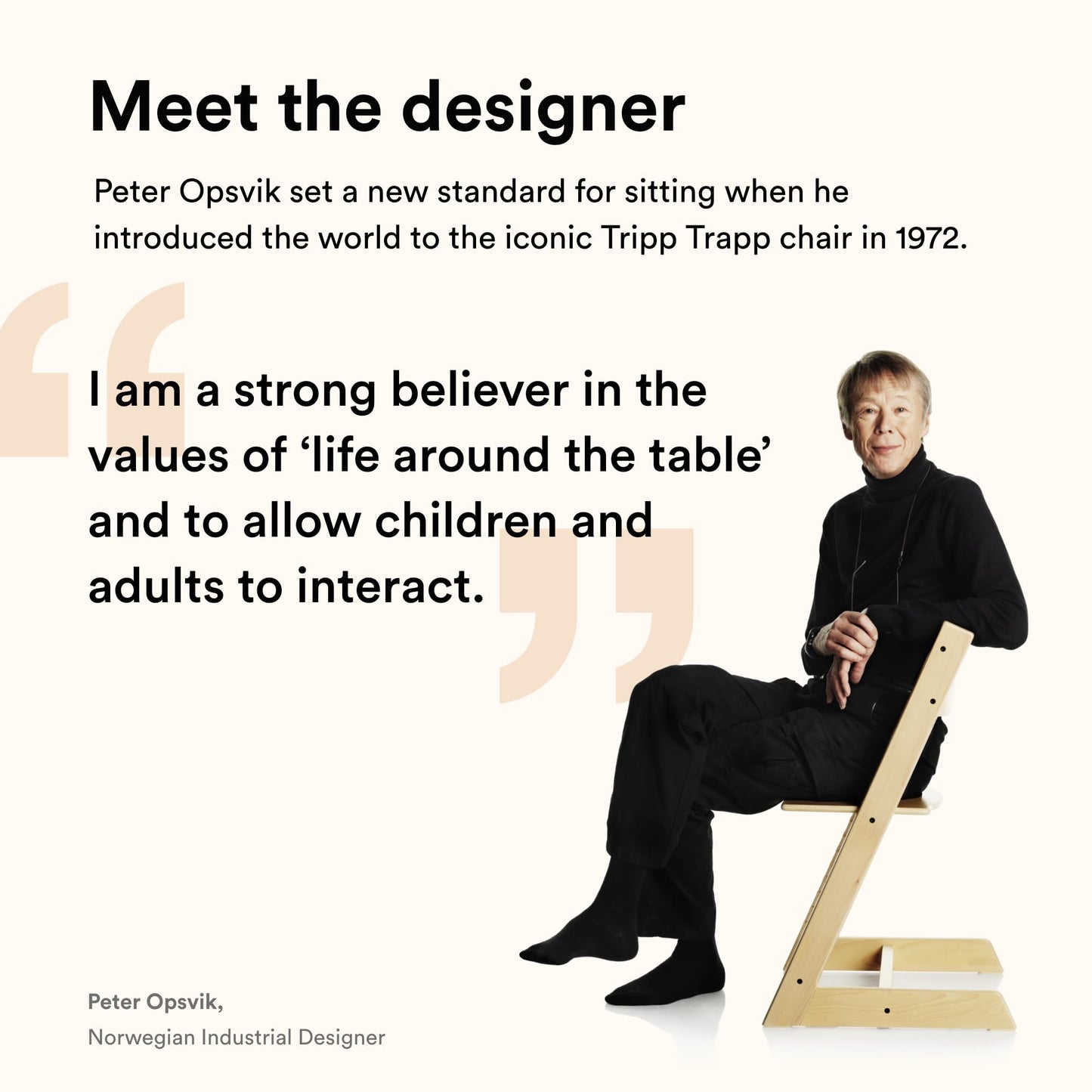 Stokke Tripp Trapp Solid European Beechwood Chair for Life