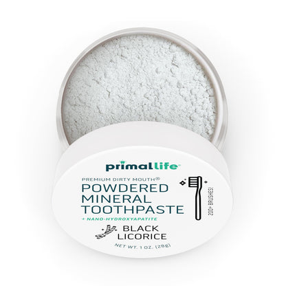 Primal Life Organics Dirty Mouth Toothpowder: Sweet Bubblegum 0.25 oz