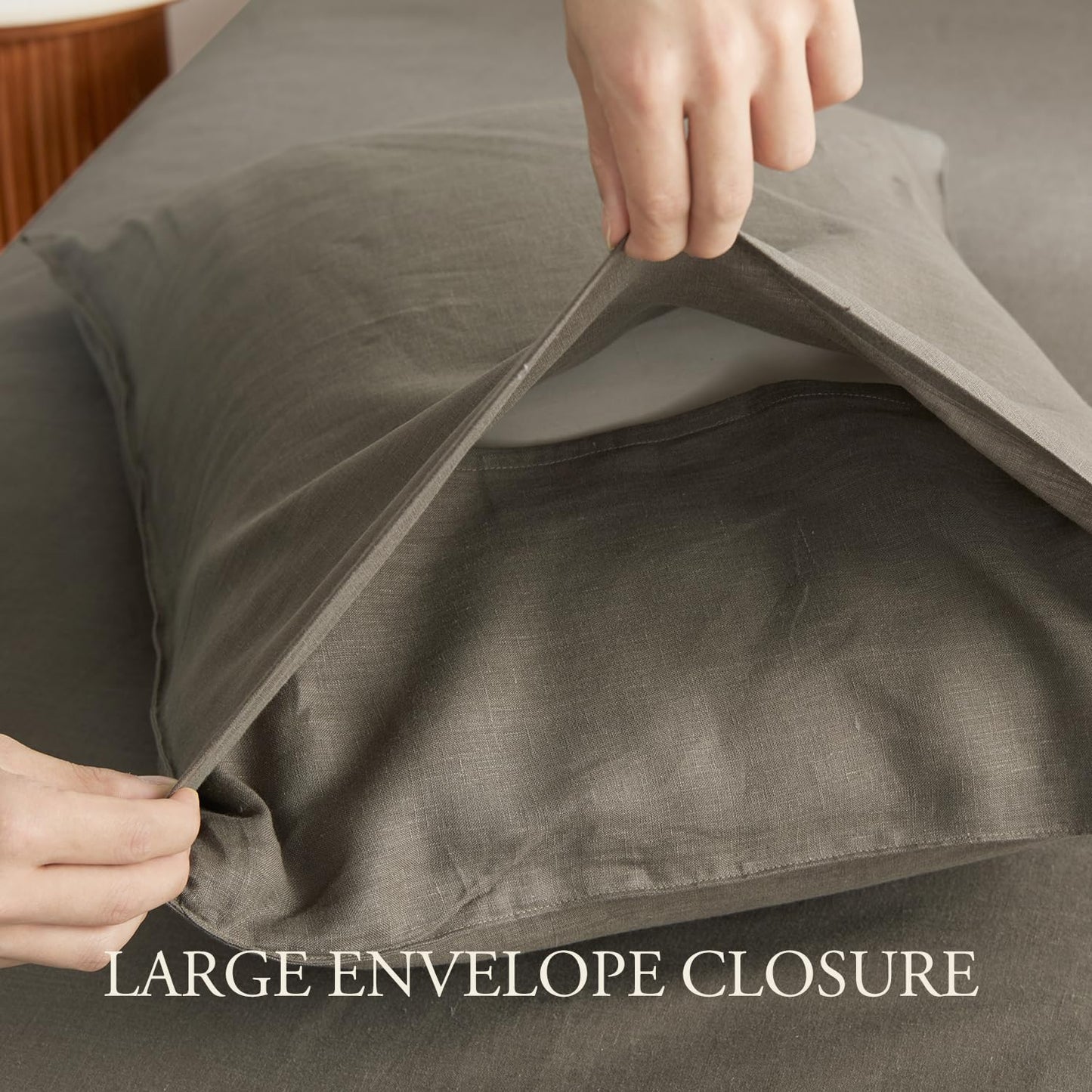 DAPU 100% Pure French Linen Sheets: Natural Normandy Flax Set