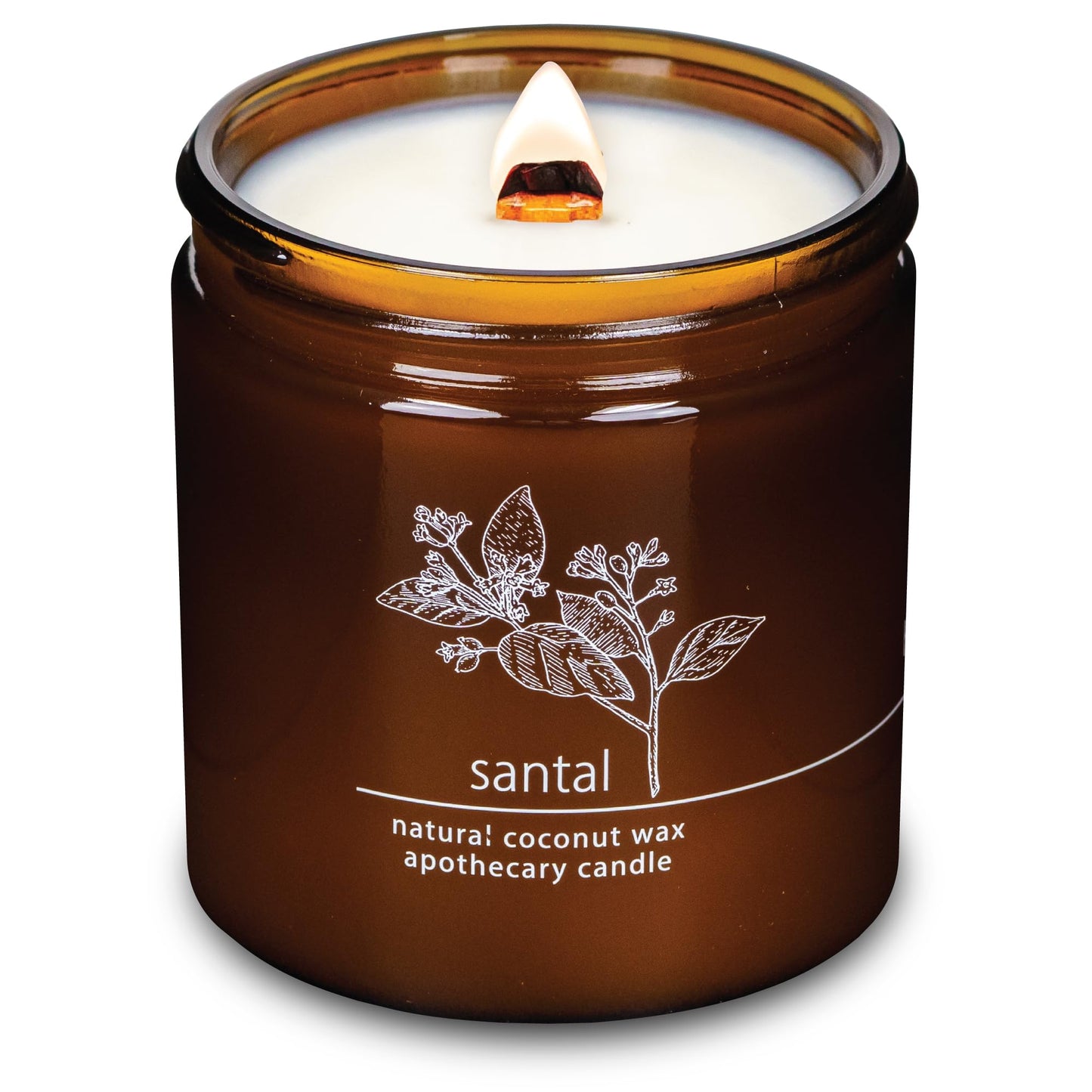 Non-Toxic Coconut Wax Candle: Signature Crackling Wood Wick, Phthalate-Free, 60-Hour Clean Burn