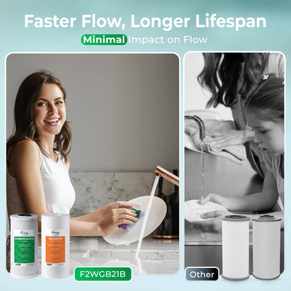 Compact Whole-House PFAS & Lead Water Filter, 2-Stage – iSpring WGB21B-PFKS