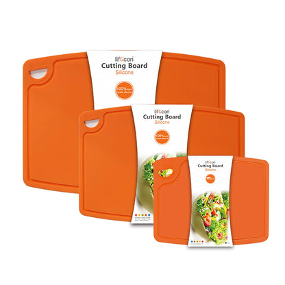 Liflicon 12.6'' x 9.1'' Thick Silicone Cutting Board: Non-Toxic & Flexible.