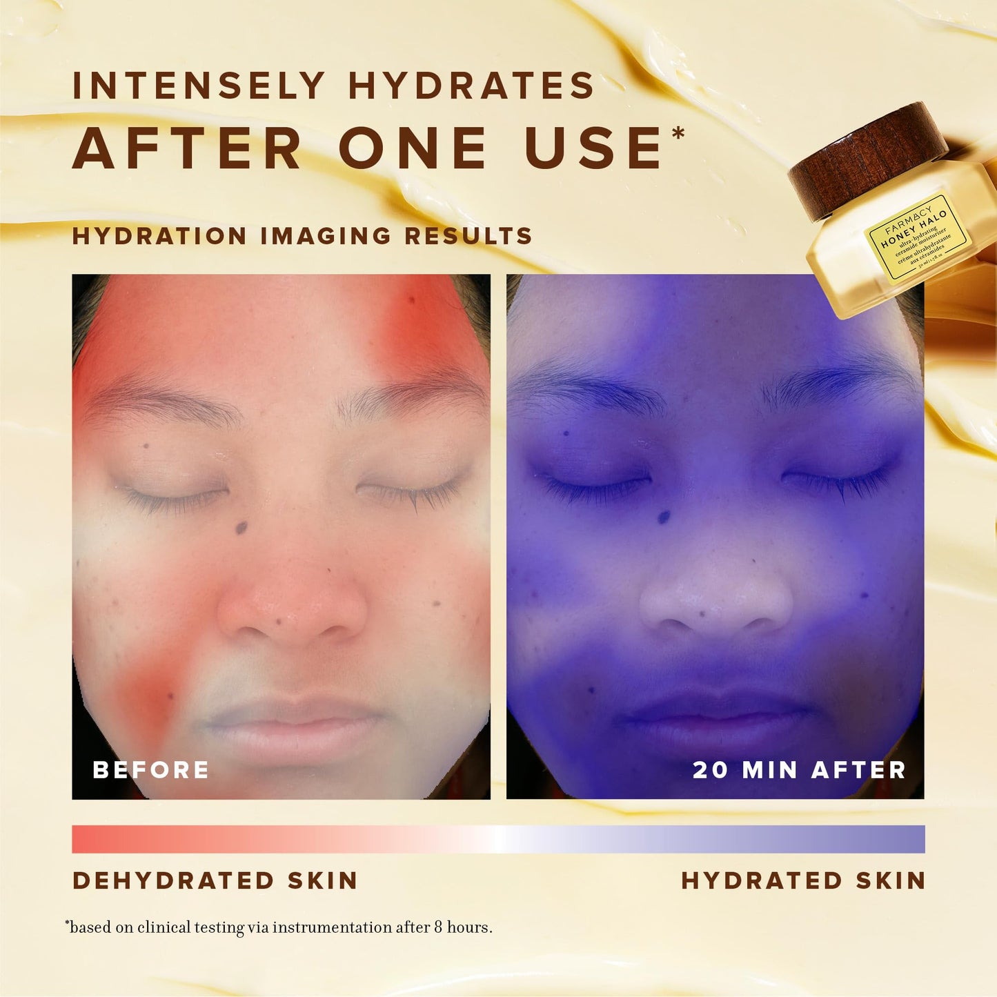 Farmacy Honey Halo Ceramide Face Moisturizer: Buckwheat Honey & Propolis