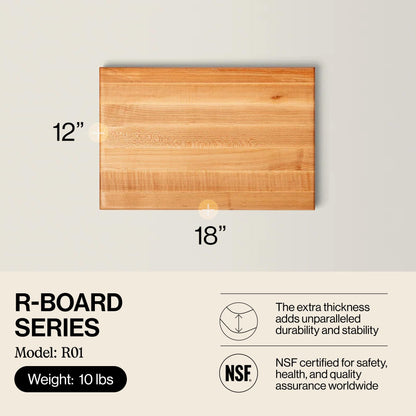 John Boos R-Board Series Maple Cutting Board (24”x18”x1.5”)