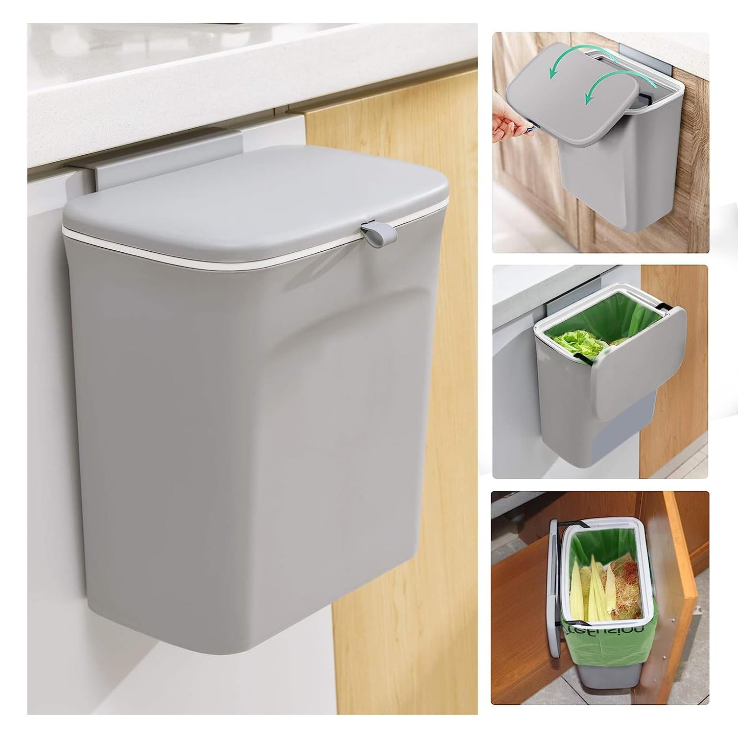 GreFusion 1.2 Gallon Compostable Bags - 125 Count (BPI Certified)