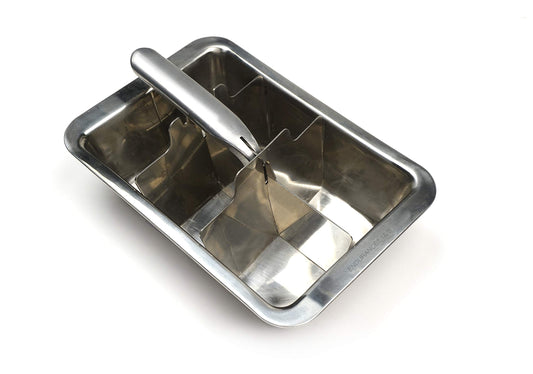 RSVP International Endurance Ice Cube Tray – Vintage-Inspired Stainless Steel, Plastic-Free